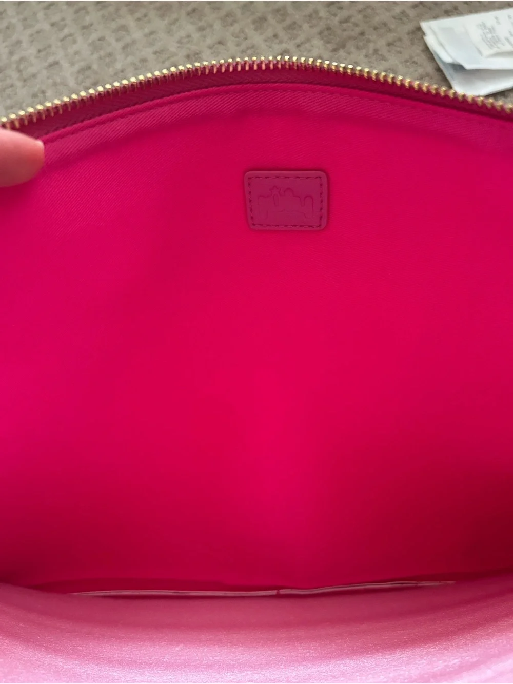 Pink and Orange Patterned Tablet laptop Sleeve with Zip Closure
